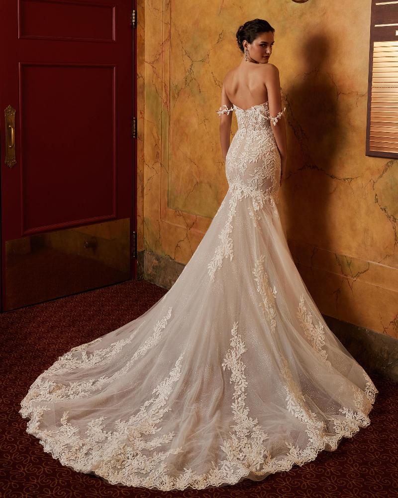 122121 strapless or off the shoulder mermaid wedding dress with lace2